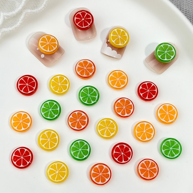 20pcs 3D Mini Simulated Food L - Nail Art Orange recension och pris