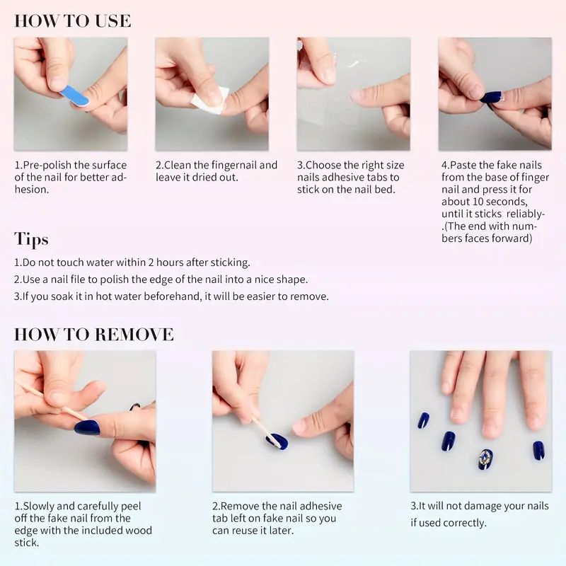 10 PCS Luxury Handmade Press o - Nail Art Press On recension och pris