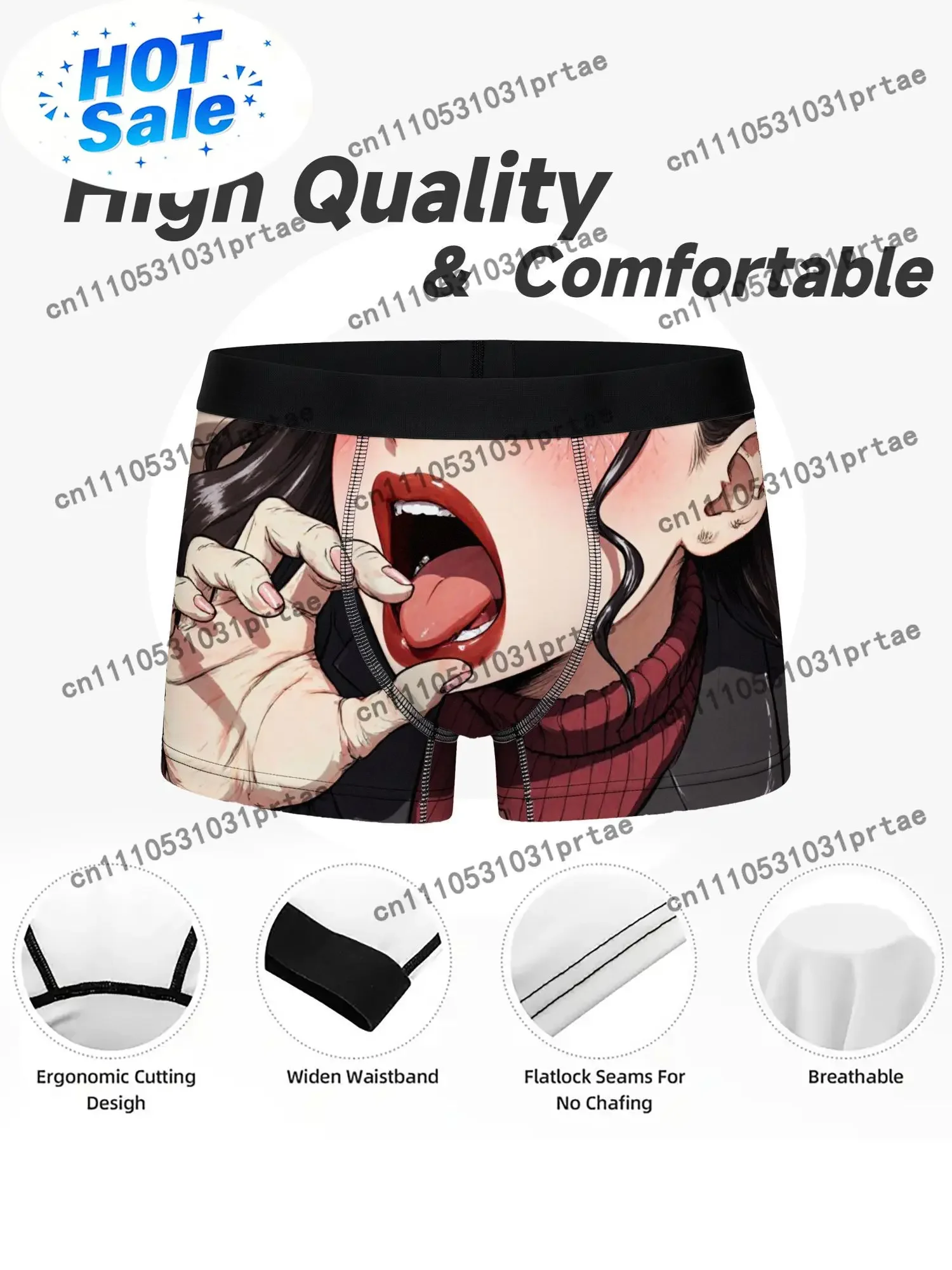 Men's Anime Manga Boxer Briefs - Nail Art Pink recension och pris