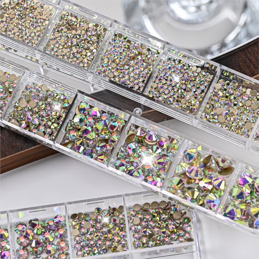 12grids 3D Flashy AB Round Cry - Nail Art Valentines Day recension och pris