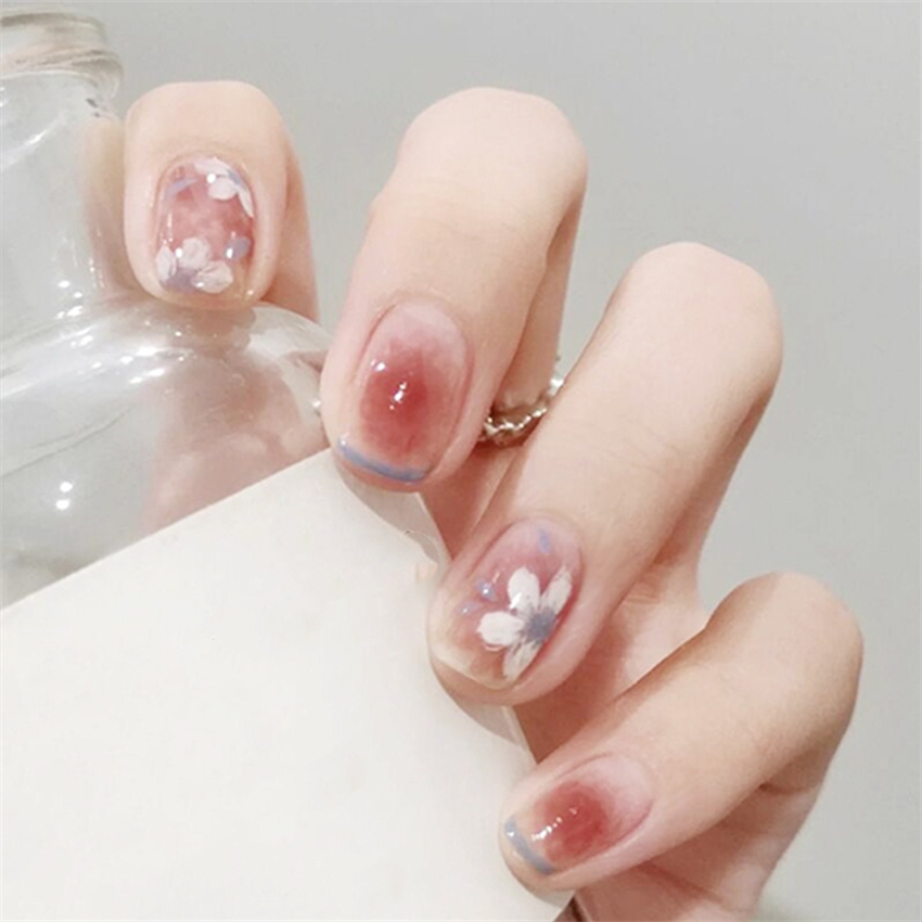 24Ps/Set Green Lattice Acrylic - Nail Art Pink recension och pris