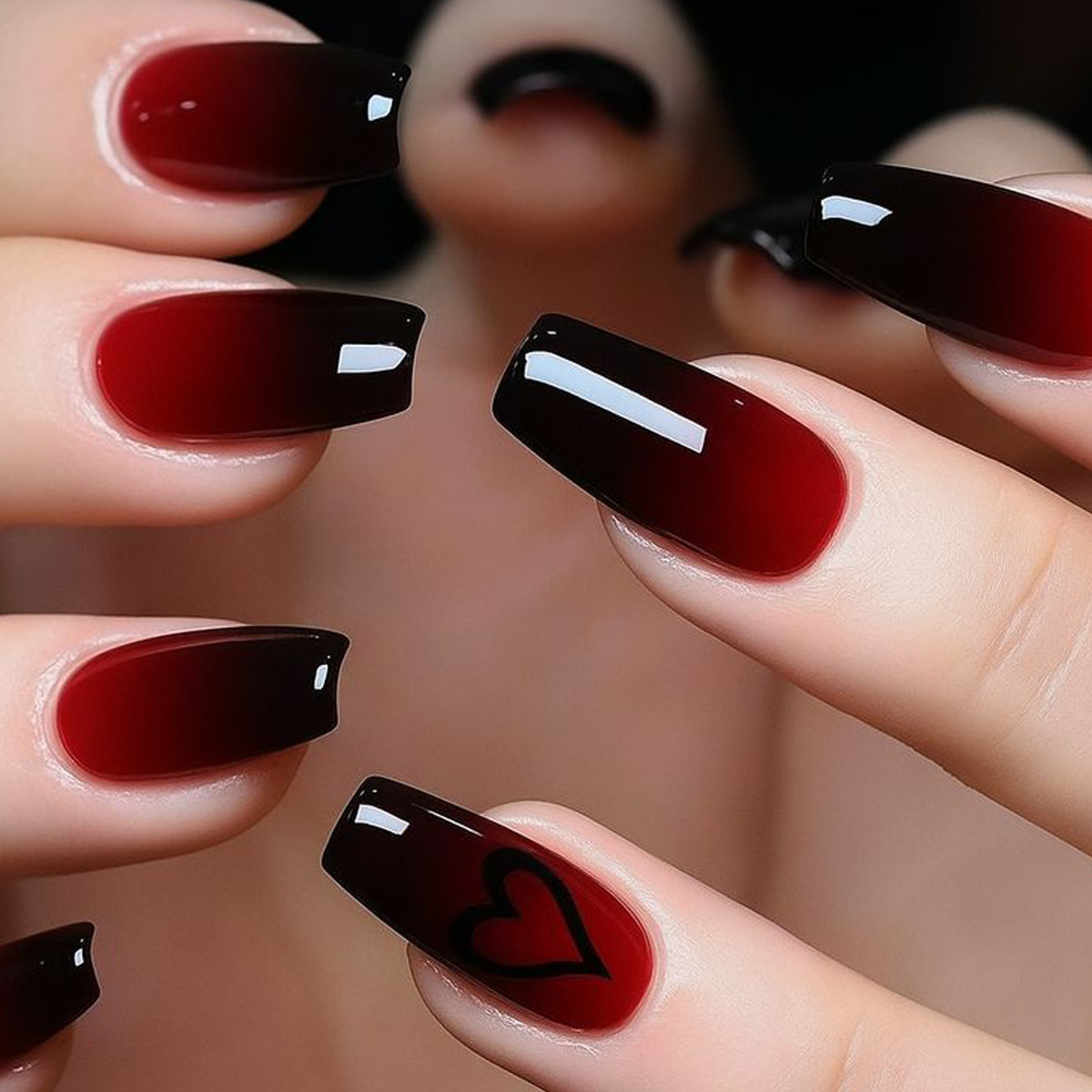 Short Medium fake nails for wo - Nail Art Pink recension och pris