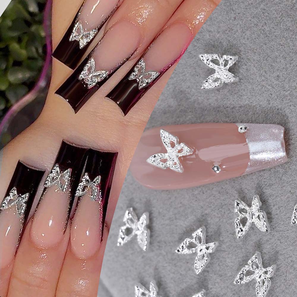 20pcs 3D Exquisite Hollow Butt - Nail Art Valentines Day recension och pris