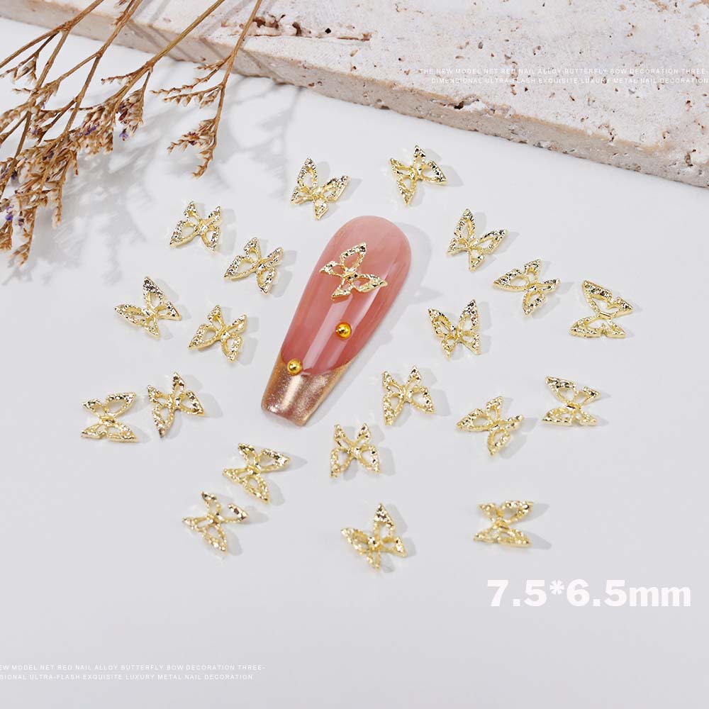 20pcs 3D Exquisite Hollow Butt - Nail Art Valentines Day recension och pris