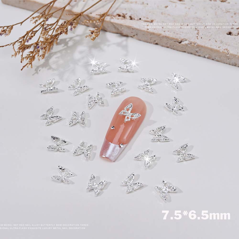 20pcs 3D Exquisite Hollow Butt - Nail Art Valentines Day recension och pris