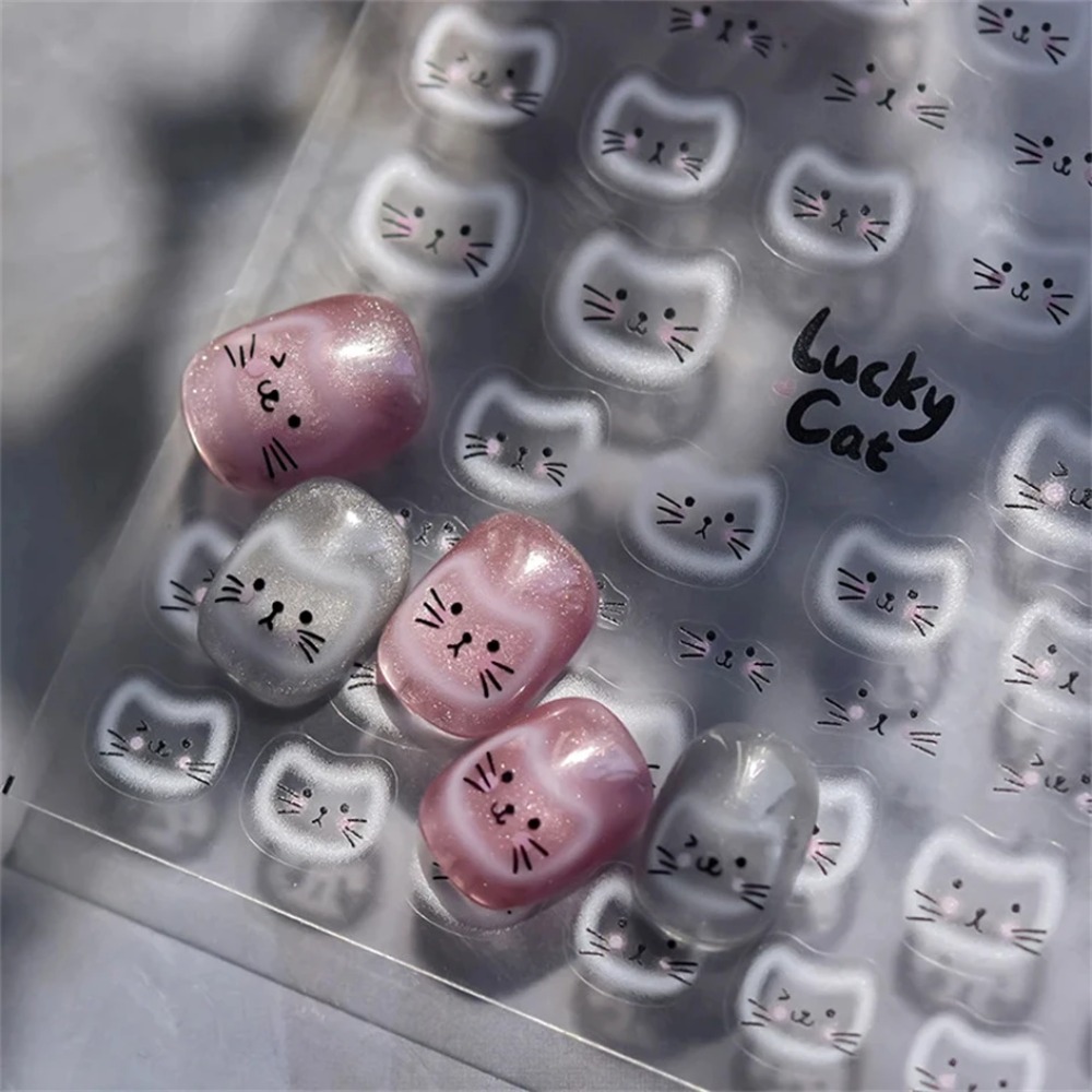 White Halo Dyeing Cat Face Cup - Nail Art Orange recension och pris