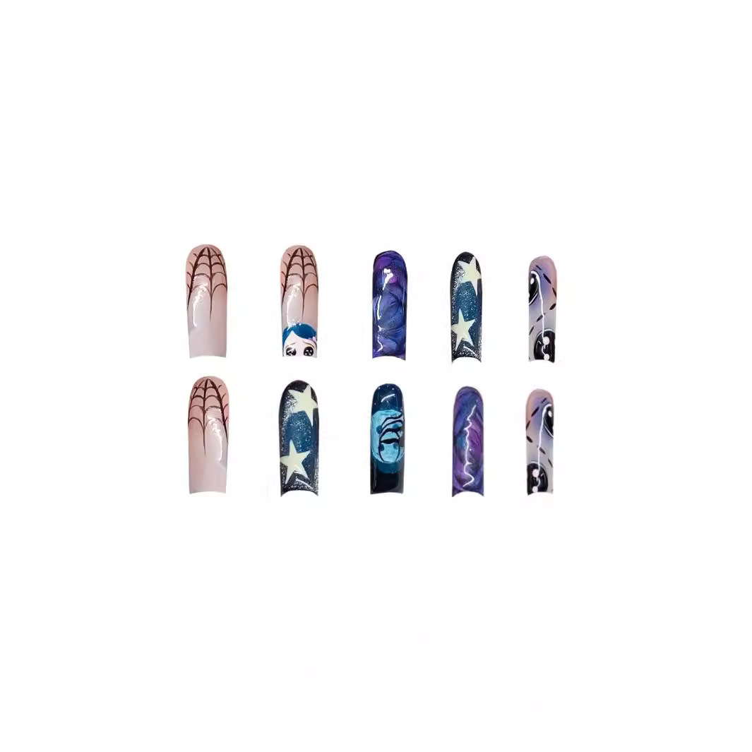 24pcs Y2k Star Graffiti Press  - Nail Art Press On recension och pris