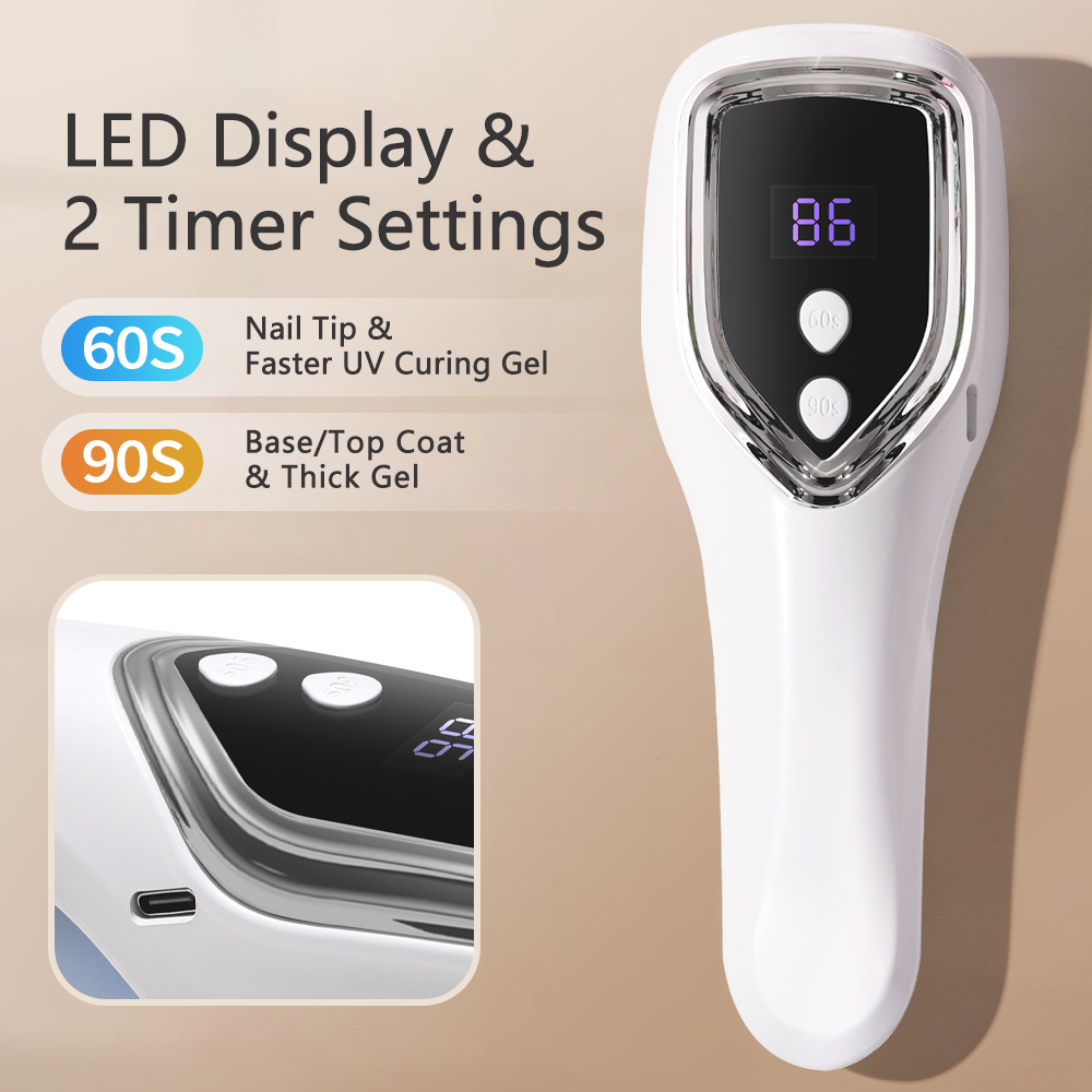 Portable Handheld UV LED Nail  - Nail Art Ombre recension och pris