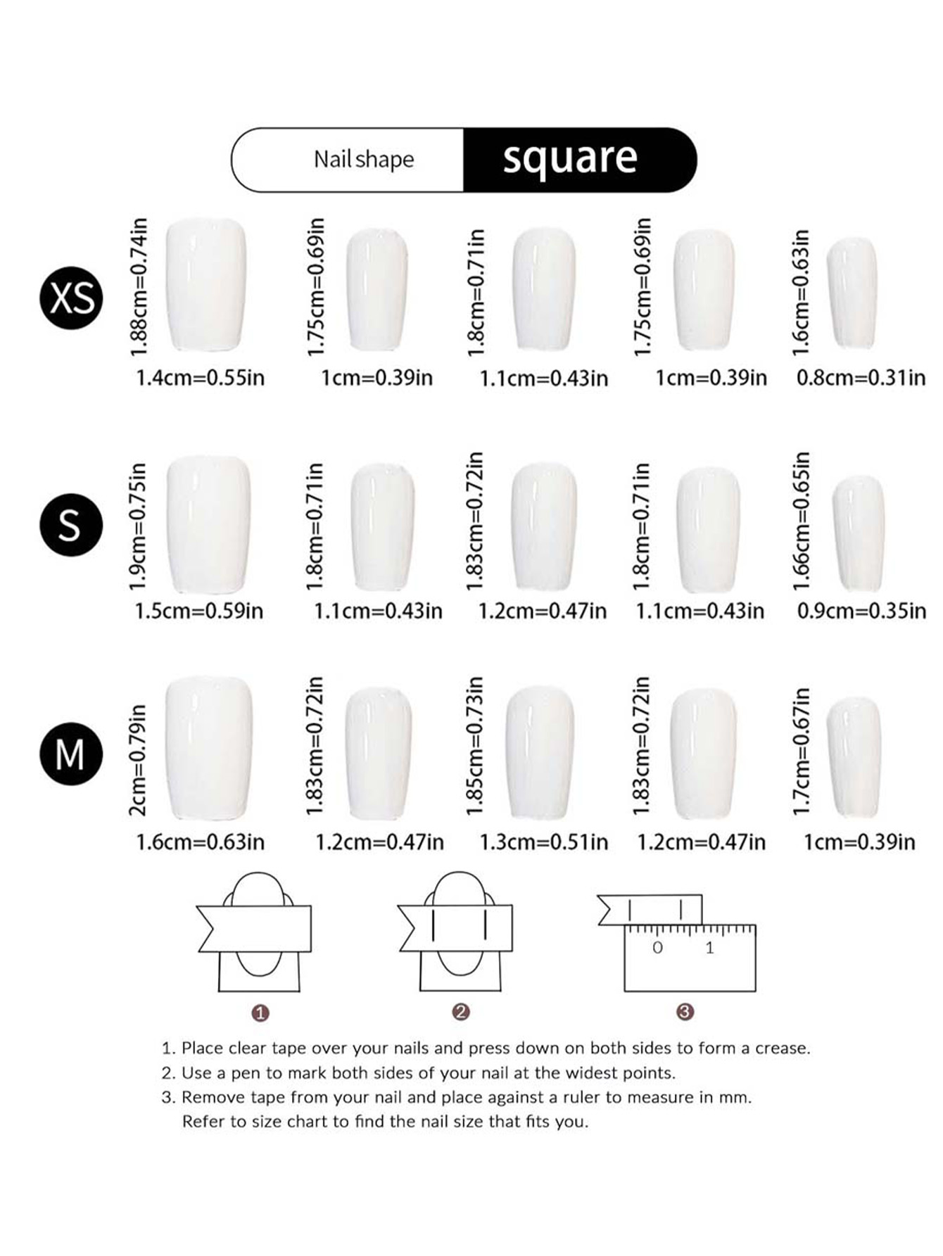 10PCS Handmade Red Press On Na - Nail Art Press On recension och pris